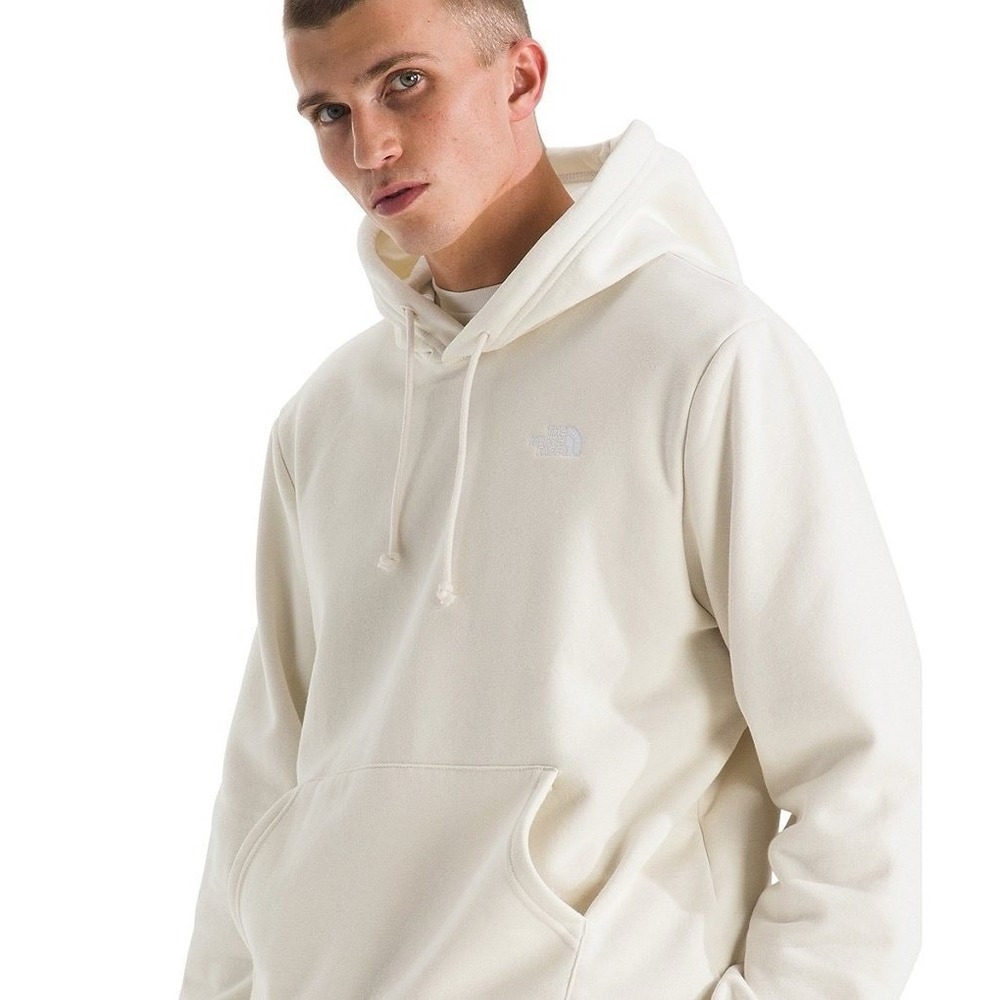 NWT The North Face Evolution Fleece Hoodie White Dune XL Men's Pullover